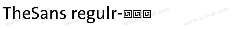 TheSans regulr字体转换